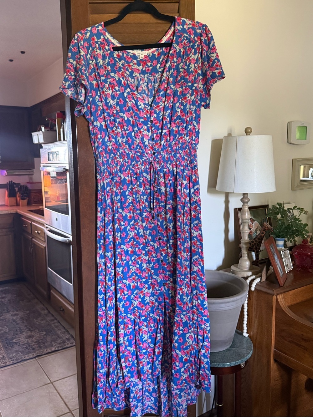 Mason & Belle rayon challis midi dress size Large EUC
